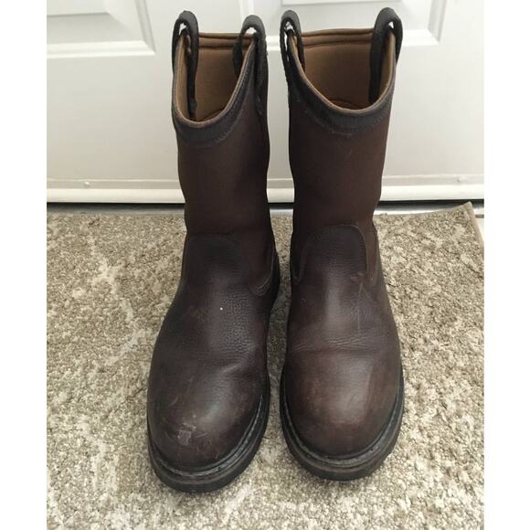 Schmidt Waterproof Composite Toe Work Boot, 12 W, Leather and Man-Made Upper - Picture 1 of 6
